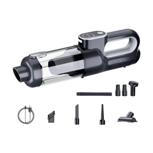 Aspiradora de automóviles recargables versátil potente salpicadillo de aire de succión aspiradora para eliminar desechos de polvo y cabello