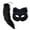 Black-mask19x17cm,30x10cm, variant on SUYOLL Halloween Plush Half Face Mask With Tail Set Soft Faux Animal Mask Cosplay Accessory For Adult Men Women Party Stage Masquerade Costume Prop