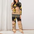 thumbnail image 3 of Lsque Pikmin Pattern Long Sleeve Pajama Set for Women - Soft 2-Piece Sleepwear and Loungewear Set with Pockets, Comfy Nightwear, 3 of 8