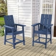 thumbnail image 2 of Sonerlic Adirondack Chair, Patio Bar Stool Furniture for Outdoors,Navy Blue, 2 of 8