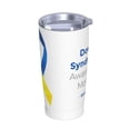 thumbnail image 2 of Vaso de acero inoxidable con tapa para el mes de concientización sobre el síndrome de Down, taza térmica portátil de 20 oz, 2 of 7