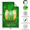 thumbnail image 5 of Three Easter Eggs Green Kitchen Tea Towels Set of 1 Absorbent Hand Dish Towels, Glitting Dishcloths Lint-Free 18x28 Inch Fast Drying for Cooking Baking Home Clean, 5 of 7