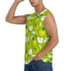 thumbnail image 3 of Fotbe Green Apple Men's Camiseta sin Mangas Estampada para Hombres, Playera Casual para Gimnasio, Entrenamiento, Playa-Medium, 3 of 7