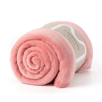 Mellowdy Plush Blanket - 320GSM Twin/Full Blanket for Couch, Bed (Blossom Pink, 60x80 inches)