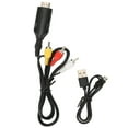 thumbnail image 2 of AV Converter Cable, Support PAL NTSC Stable Bright Color 1080P 720P  To HD Multimedia Interface Adapter  For HDTV For DVD, 2 of 8