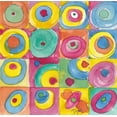 thumbnail image 2 of Dyer, Beverly 15x15 White Modern Wood Framed Museum Art Print Titled - Circles Bright, 2 of 4