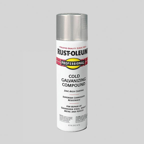 Cold Gray, Rust-Oleum Professional Galvanizing Compound Spray-7585838, 20 oz