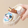 thumbnail image 7 of Toddler Kids Bunny Pillow Sandals Cute Cartoon Slides Slippers Summer Quick Dry Non-Slip Beach Water Shoes Soft Comfy Bathroom Shower Slippers for Toddler Boys Girls Gibobby,4.5,White, 7 of 7