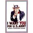 thumbnail image 2 of Famed Uncle Sam 'I Want You' Army Recruitment Poster From World War I History (18 x 24), 2 of 2