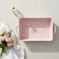 thumbnail image 3 of 10 Strawberry Street Daisy Polka Dot Rectangular Baker, Pink, 3 of 5