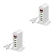 thumbnail image 3 of Methold USB de 5 puertos para pantalla LED 5V 4A estación de carga Multi USB Universal teléfono escritorio pared hogar UE EE. Blanco Enchufe de la UE 2piezas, 3 of 6