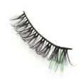 thumbnail image 3 of Unique Bargains 5 Pair 3D Curly Mixed Color False Eyelashes for Makeup Green, 3 of 4