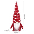 thumbnail image 7 of YESTUNE Knitted Snowflake Hat Christmas Gnome Desktop Ornaments Plush Cute Elf Soft Doll Home Desk Craftwork Bedroom Decor Living Room Bedroom Decorations Accessories, 7 of 7