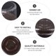 thumbnail image 4 of 1 juego de cajas redondas de plástico para pastelería, mousse de queso (negras), 4 of 7