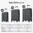 thumbnail image 6 of imerelez 24 Inch Hardshell ABS Checked Luggage, Durable Expandable Travel Suitcase with Spinner Wheels, TSA Lock, 6 of 8