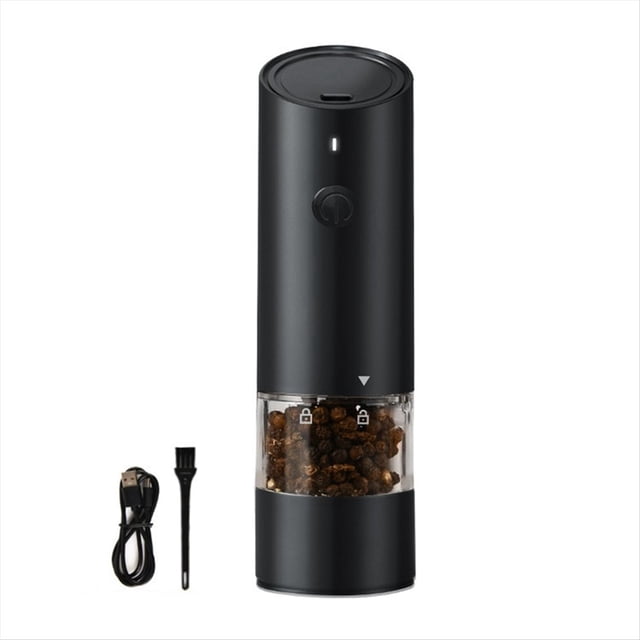 Molinillo Eléctrico de Sal y Pimienta Molinillo Automático de Sal y Pimienta con Carga USB, Adecuado para Cocinas y Restaurantes,C