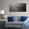thumbnail image 2 of WFSposterAbstract Black and White Wall Art for Living Room Modern Canvas Print Painting Lines Flower Floral Large Artwork Bedroom Home Office Wall Décor, 2 of 5