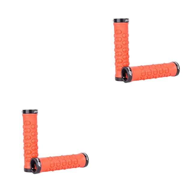 Greeniant 1 par de empuñaduras de manillar de bicicleta ZTTO, aleación de aluminio TPR, piezas antideslizantes con bloqueo, cubierta portátil, Rojo 2piezas Greeniant CBP182919