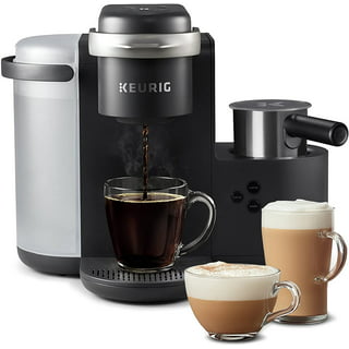 Single Serve Coffee Maker with Milk Frother, Single Cup Coffee Makers for K  Cup Pod or Ground Coffee, Latte Cappuccino Coffee Machine with Strong Brew  Function, Gifts for Mom Dad Women Men