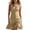 Beige, variant on Tqcoqu Women's Mini Dresses Button V Neck Ruffled Sleeveless A Line Casual Summer Cover Up Dress,Black Women's S-XXL
