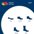 thumbnail image 2 of Fruit Of The Loom Men's Value 10 Pack Ankle Crew Socks, White, Shoe Size 6-12/Sock Size 10-13, 2 of 3