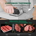 thumbnail image 4 of Meat Slicer, Electric Food Slicer with 2 Removable Stainless Steel Blades, Child Lock Protection, Adjustable Thickness, for Deli Cheese Bread, 4 of 9