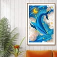 thumbnail image 2 of IDEA4WALL Framed Canvas Wall Art for Living Room, Bedroom Whale Canvas Prints for Modern Home Decoration Ready to Hang, 2 of 4