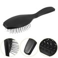 thumbnail image 5 of FRCOLOR Wig Detangler Plastic Black Stylish Hair Brush for Hair Maintenance 1Set, 5 of 5