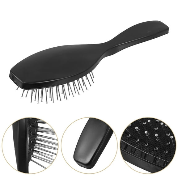 Beaupretty Wavy Hair Comb Steel Material Anti Static Wig Brush for Wig Wearers 1Set