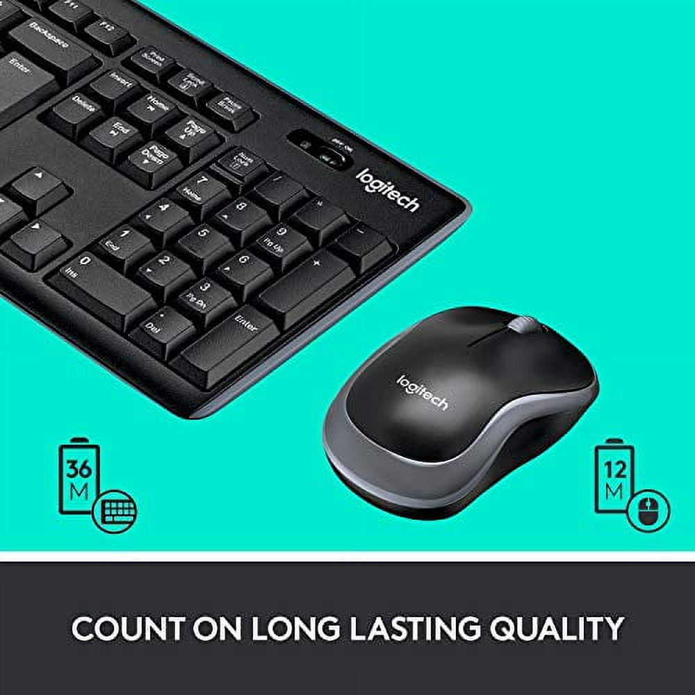 Logitech MK270 Wireless Keyboard and Mouse Combo - Keyboard and Mouse Included, Long Battery life