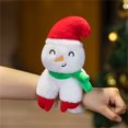 thumbnail image 3 of Christmas Slap Bracelet Stuffed Animals Cute Santa Snowman Plushies, 3 of 8
