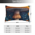 thumbnail image 2 of Fotbe Vintage Blue Leaf Mushroom Funda de Almohada Decorativa Estilo Occidental, Lujo en Algodón, Fundas para Almohadas King, Cojín Estampado para Decoración del Hogar-20"x30", 2 of 6