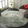 thumbnail image 2 of SAFAVIEH Madison Nita Abstract Area Rug, Green/Blue, 6'7" x 6'7" Round, 2 of 7
