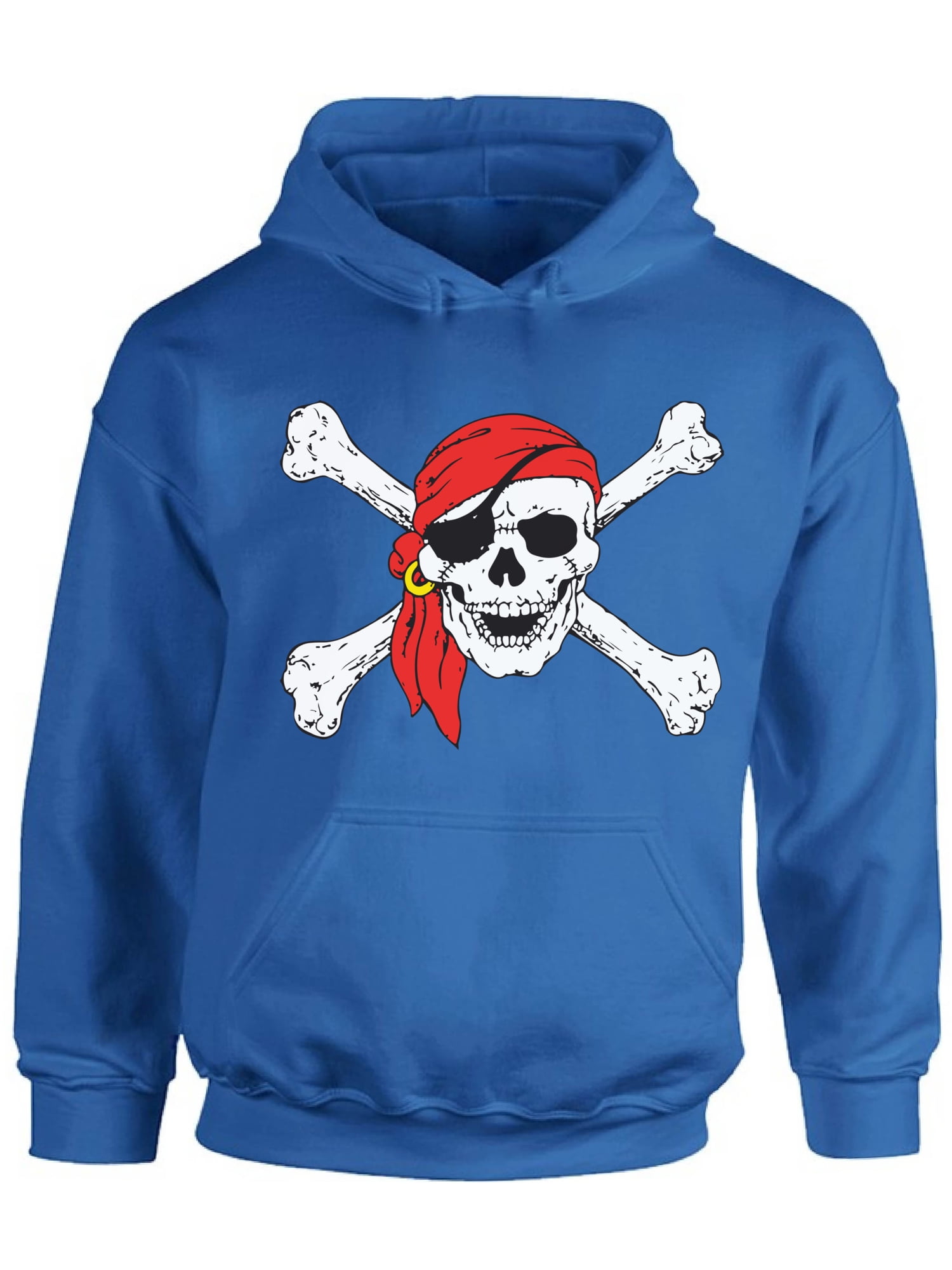 Awkward Styles Jolly Roger Skull Hooded Sweatshirt Pirate Flag Hoodie