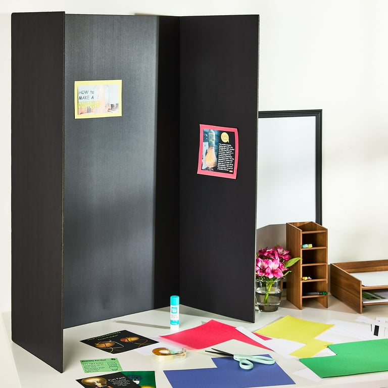 Pen+Gear Black Tri-Fold Foam Board 36