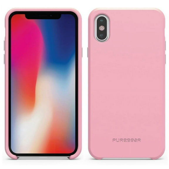 New OEM PureGear SoftTek Soft Pink Case For iPhone X & iPhone XS