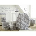 thumbnail image 1 of Levtex Home Ensemble de Literie pour Berceau Bébé Willow 5 Pcs, Gris, 1 of 4