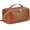 0-Brown, variant on Makeup Bag Large Capacity Travel Cosmetic Bag Portable PU Leather Water Resistant Makeup Organizer Bags for Women with Handle and Divider Open Flat Beige with Brown