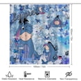 thumbnail image 2 of Juego de baño de cuatro piezas de Eeyore con alfombras antideslizantes, tapa de inodoro suave, elegante cortina de ducha y alfombrilla de baño para decoración del hogar, 2 of 8