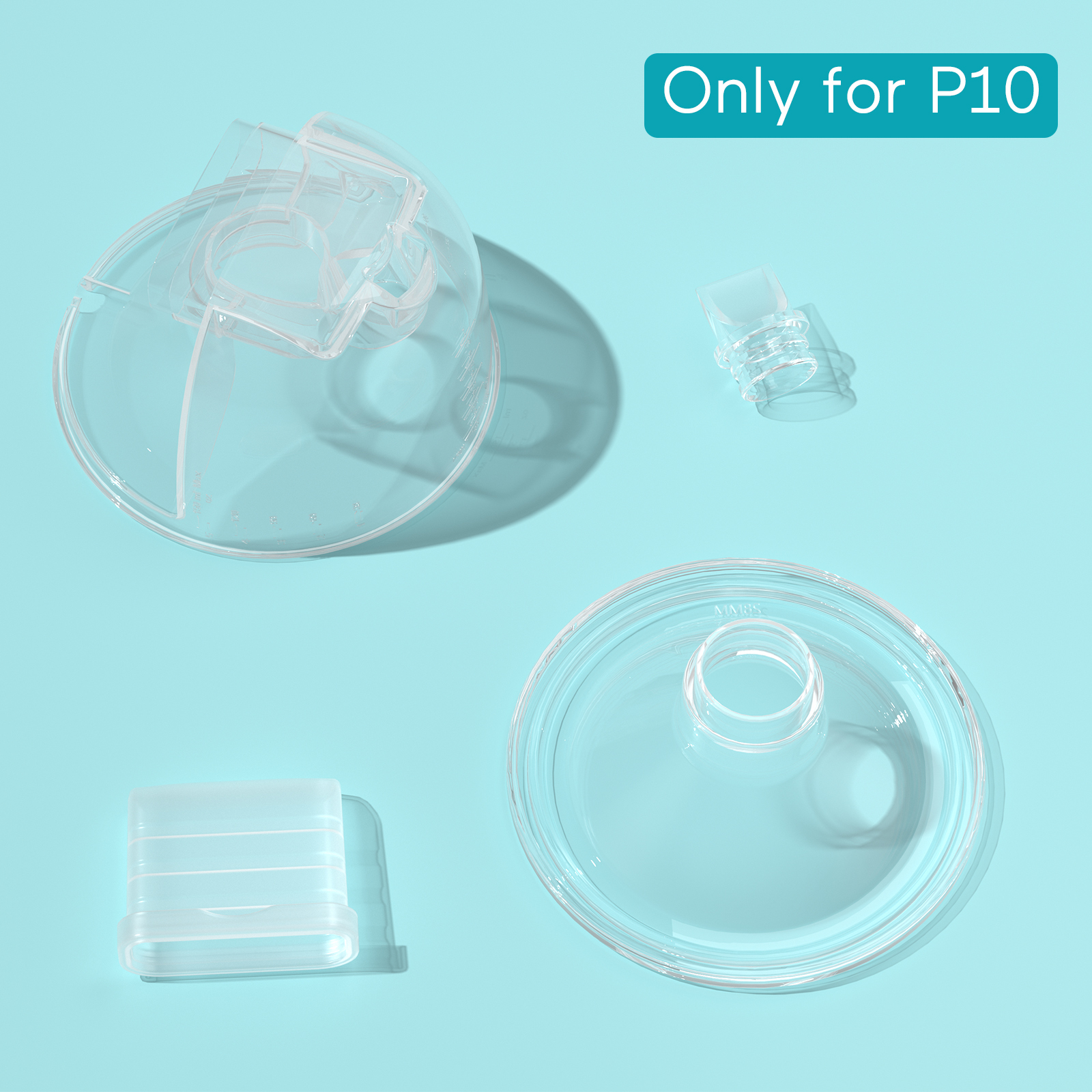 Paruu P10 Full Set Collector Cup, Original Breast Pump Replacement Accessories, 1 Set
