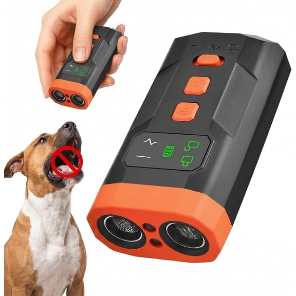 2026 New Ultrasonic Dog Bark Deterrent Device, 33FT Effective Range Indoor Outdoor Use, Safe & Humane Rechargeable Bark Control with Child Safety Lock to Effectively Correct Dog Barking Behavior