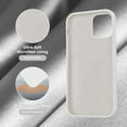 thumbnail image 5 of Designed for iPhone 12 Case, Designed for iPhone 12 Pro Case, Silicone Shockproof Phone Case with [Soft Anti-Scratch Microfiber Lining] 6.1 inch, White, 5 of 14