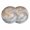 Gray, variant on Grey Golden Round 13 Inch Placemats Set of 2, Modern Oil Painting Abstract HeatResistant Non Slip Place Mats for Dining Table, Wipeable Braided Kitchen Table Mats for Housewarming