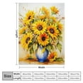 thumbnail image 4 of Nawypu Sunflower Flower Blanket Gifts for Women - Vintage Floral Sunshine Retro Throw for Mom Girls Adults Birthday Christmas Fuzzy Cozy Plush Bed Couch Travelling Camping Lightweight Blanket, 4 of 6