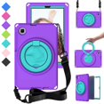 thumbnail image 3 of Support Rotatif à 360 Degrés pour Samsung Tab A7 Lite 8.7 T220 T225 2020 avec Design Étanche, Motif Aigle Réaliste, Sangle Réglable, 3 of 5