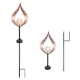thumbnail image 1 of Flame Iron Light Hollow Diseño Paisaje Solar Spike Light Para Jardín Serendint HA020295-00, 1 of 6