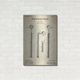 thumbnail image 3 of Luxe Metal Art 'Dental Mouth Mirror Blueprint Patent Parchment' Metal Wall Art, 24"x36", 3 of 9