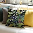 thumbnail image 4 of SHANXI Decorative Green Plant Letter Pillowcase - Square Soft Cushion Cover for Bedroom 22x22in, 4 of 6
