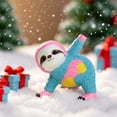 thumbnail image 4 of Colorful Yoga Sloth Statue Outdoor Courtyard Garden Resin Animal Home, 4 of 8
