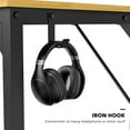 thumbnail image 5 of CONCETTA Computer Desk, 31 Inch with Storage Bag and Iron Hooks for Home, Office, Oak, 5 of 6